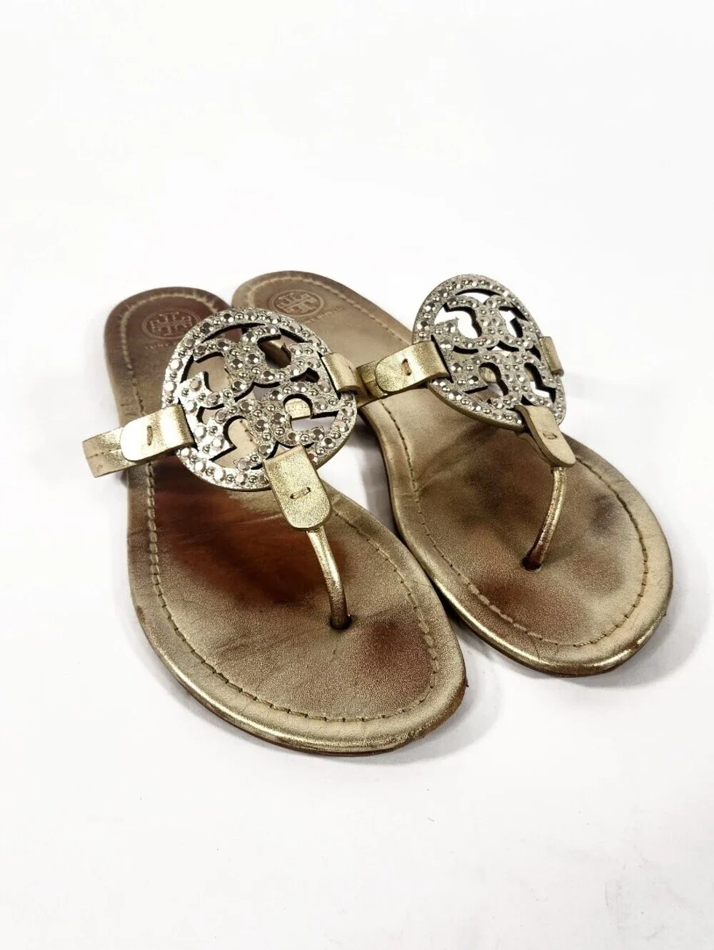 Tory Burch Champagne Gold Sandals Size 9.5